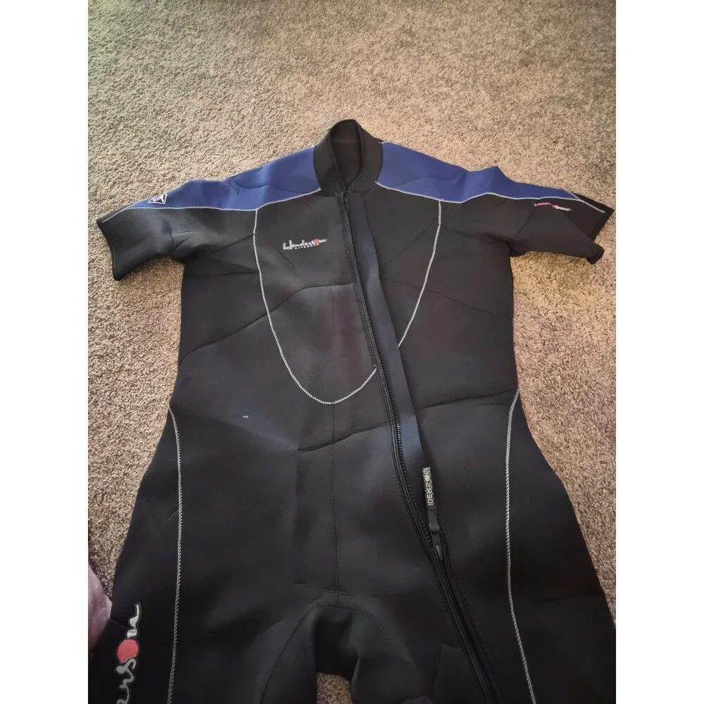 Henderson Man Thermoprene Shorty (Front Zip) 3mm Scuba Wetsuit 4XL Chest *never